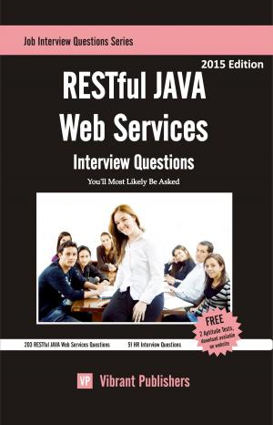 Book cover of RESTful JAVA Web Services Interview Questions You'll Most Likely Be Asked