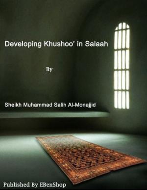 Book cover of Developing Khushoo’ in Salaah