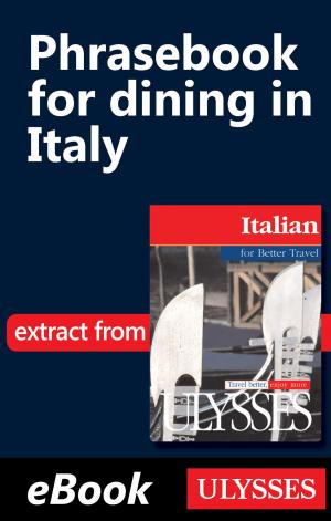 Book cover of Phrasebook for dining in Italy