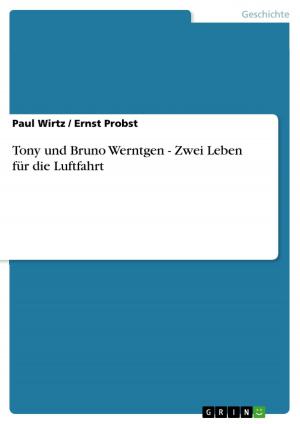 Book cover of Tony und Bruno Werntgen - Zwei Leben für die Luftfahrt