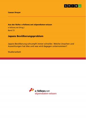 Cover of the book Japans Bevölkerungsproblem by Thomas Knappe