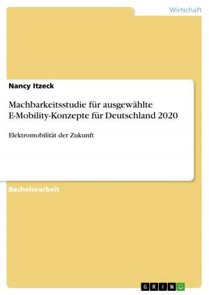 Cover of the book Machbarkeitsstudie für ausgewählte E-Mobility-Konzepte für Deutschland 2020 by Christian Schmitt