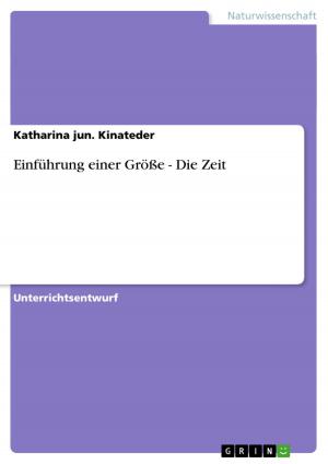 Cover of the book Einführung einer Größe - Die Zeit by Jens Grunendahl