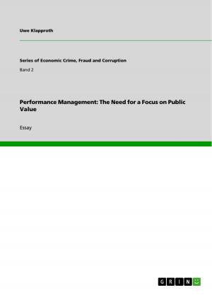 Cover of the book Performance Management: The Need for a Focus on Public Value by Anita Rückert
