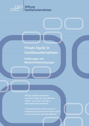 Cover of the book Private Equity in Familienunternehmen by Ingeborg Bauer