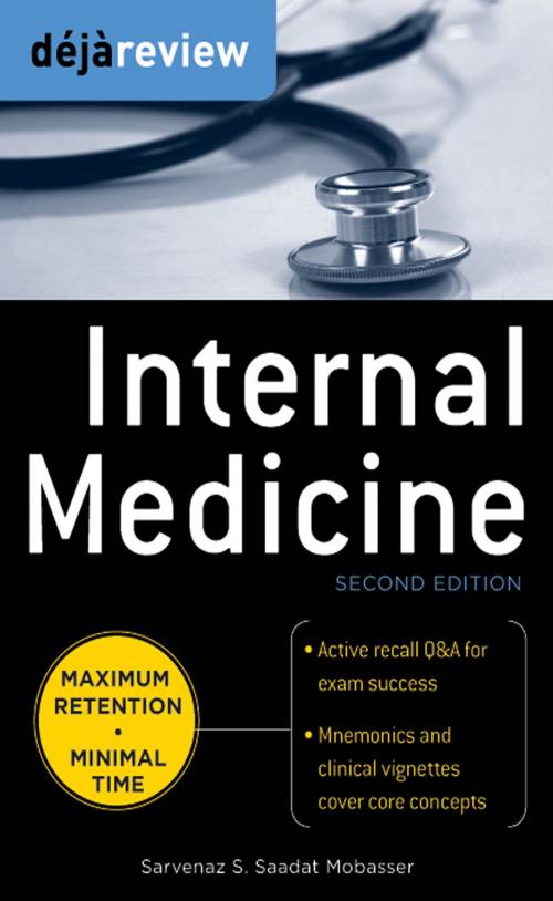 Cover of the book Deja Review Internal Medicine, 2nd Edition by Sarvenaz S. Saadat, McGraw-Hill Education