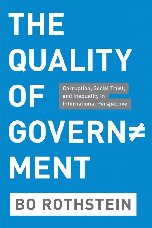 Cover of the book The Quality of Government by Bo Rothstein, University of Chicago Press