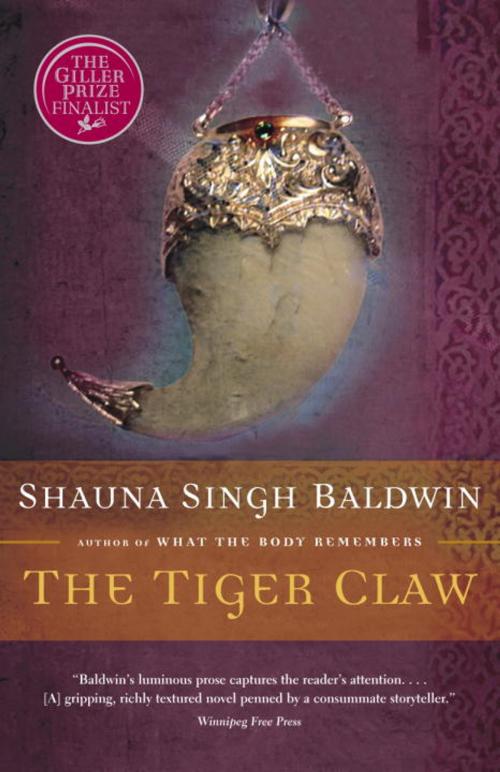 Cover of the book The Tiger Claw by Shauna Singh Baldwin, Knopf Canada