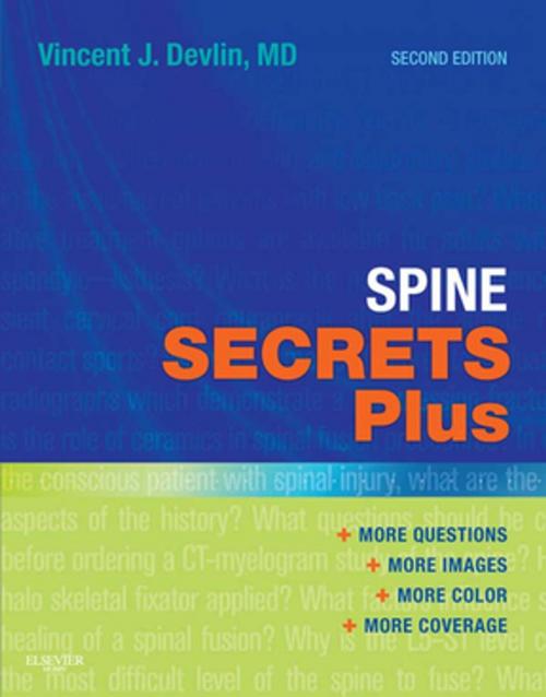 Cover of the book Spine Secrets Plus E-Book by Vincent J. Devlin, MD, Elsevier Health Sciences