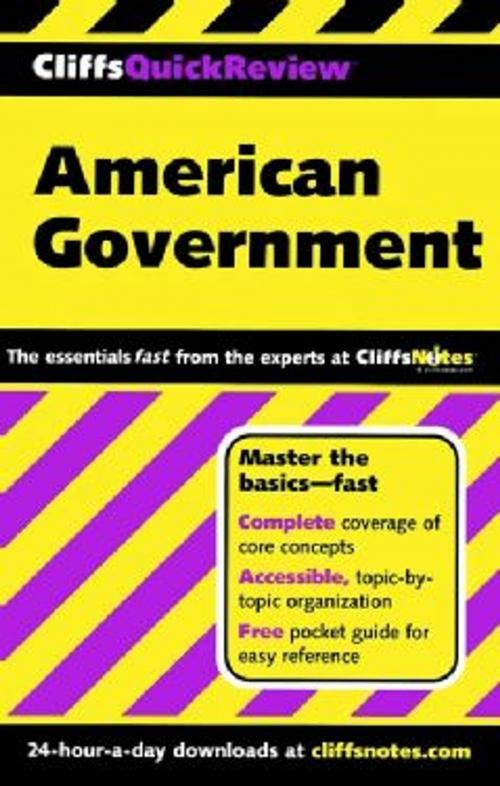 Cover of the book CliffsQuickReview American Government by D. Stephen Voss, Abraham Hoffman, Paul Soifer, HMH Books