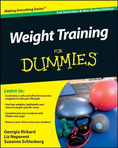 Cover of the book Weight Training For Dummies by Georgia Rickard, Liz Neporent, Suzanne Schlosberg, Wiley