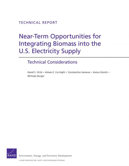 Cover of the book Near-Term Opportunities for Integrating Biomass into the U.S. Electricity Supply by David S. Ortiz, Aimee E. Curtright, Constantine Samaras, Aviva Litovitz, Nicholas Burger, RAND Corporation