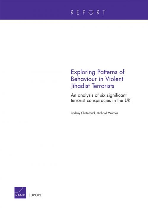 Cover of the book Exploring Patterns of Behaviour in Violent Jihadist Terrorists by Lindsay Clutterbuck, Richard Warnes, RAND Corporation