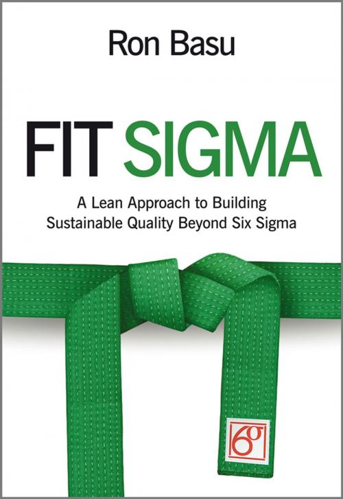 Cover of the book Fit Sigma by Ron Basu, Wiley