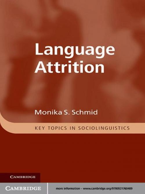 Cover of the book Language Attrition by Monika S. Schmid, Cambridge University Press
