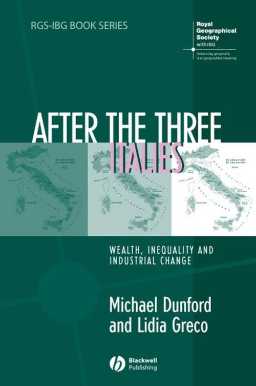 Cover of the book After the Three Italies by Michael Dunford, Lidia Greco, Wiley