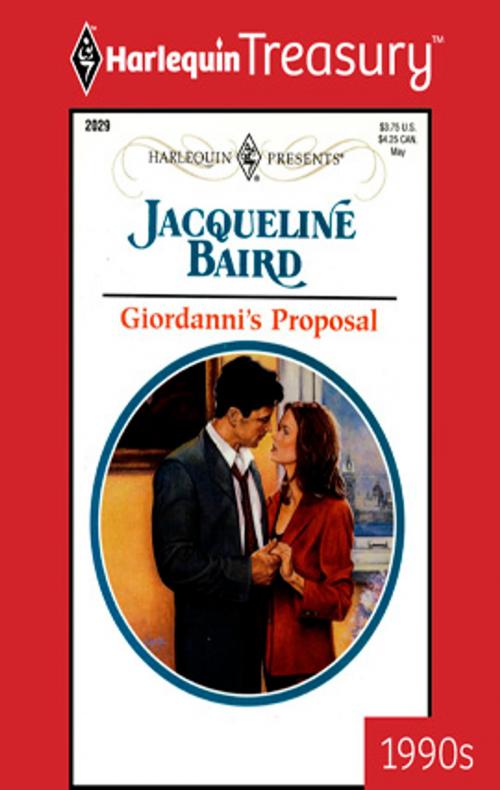 Cover of the book Giordanni's Proposal by Jacqueline Baird, Harlequin