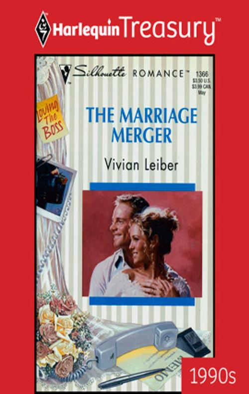Cover of the book The Marriage Merger by Vivian Leiber, Harlequin