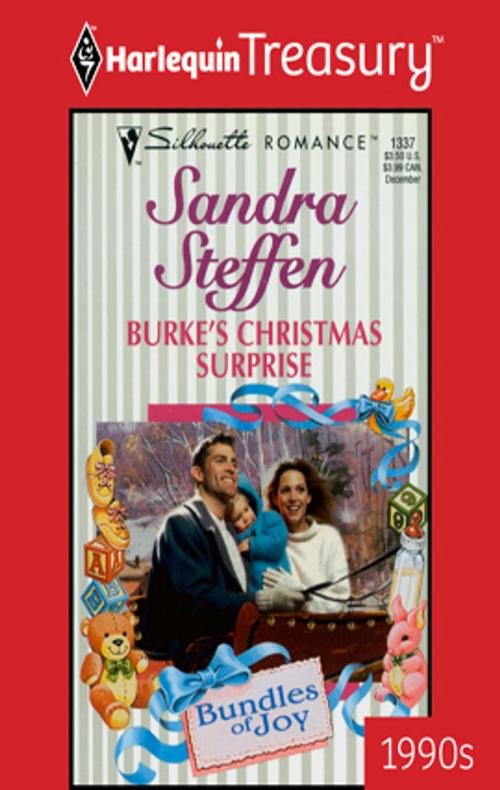 Cover of the book Burke's Christmas Surprise by Sandra Steffen, Harlequin