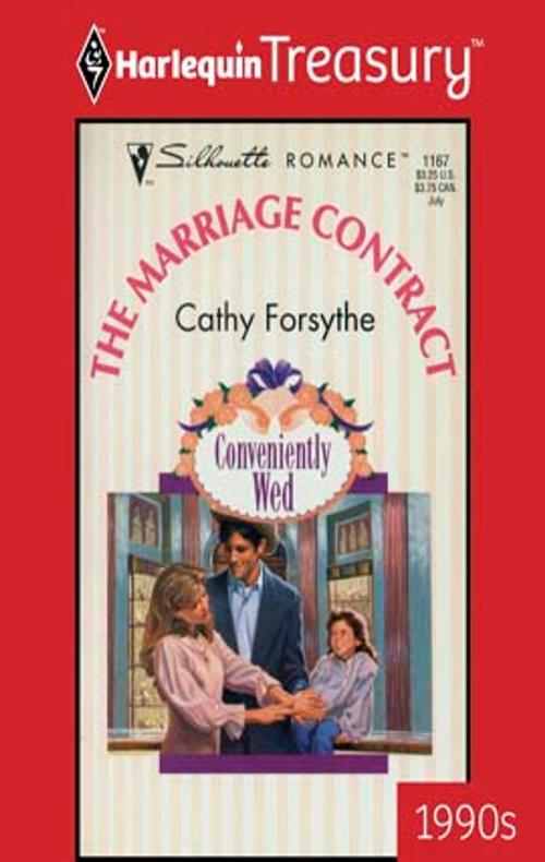 Cover of the book The Marriage Contract by Cathy Forsythe, Harlequin