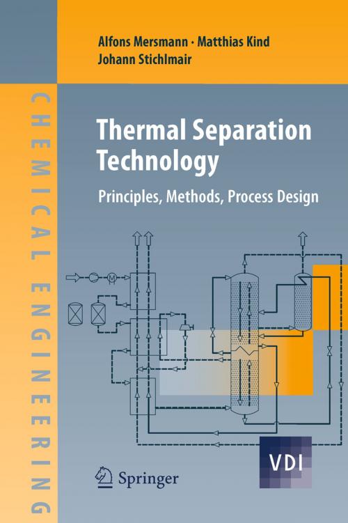 Cover of the book Thermal Separation Technology by Alfons Mersmann, Matthias Kind, Johann Stichlmair, Springer Berlin Heidelberg