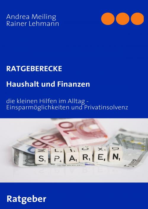 Cover of the book Haushalt und Finanzen by Andrea Meiling, Rainer Lehmann, Books on Demand