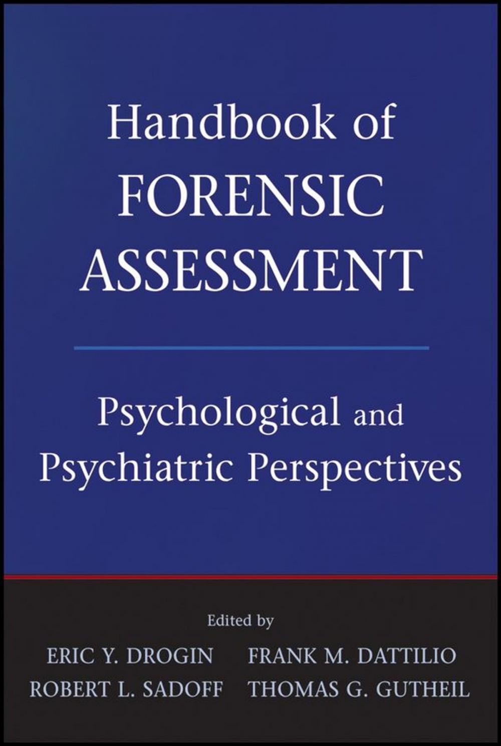 Big bigCover of Handbook of Forensic Assessment