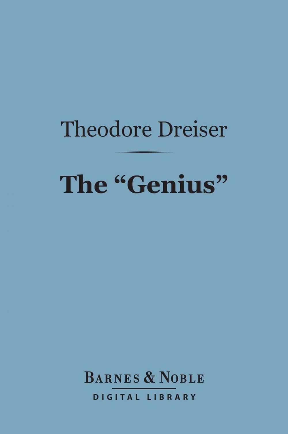 Big bigCover of The "Genius" (Barnes & Noble Digital Library)