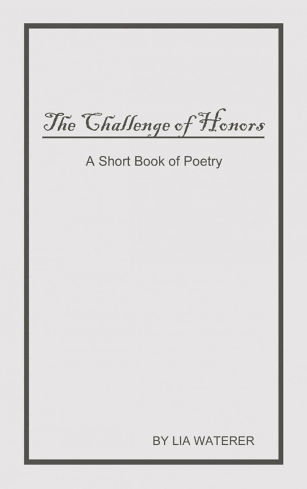 Big bigCover of The Challenge of Honors