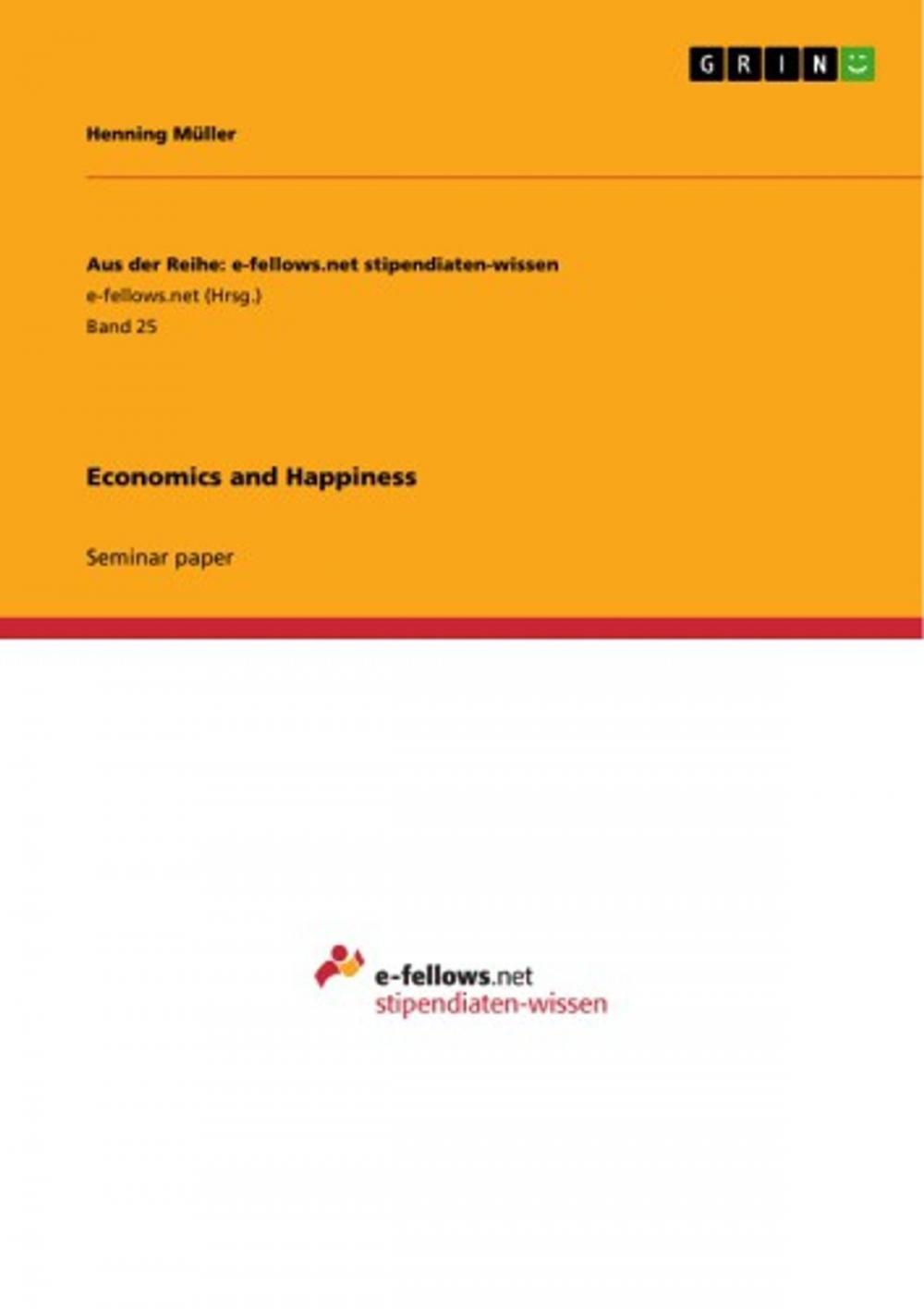Big bigCover of Economics and Happiness