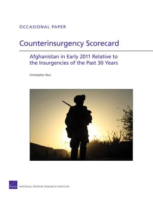 Cover of the book Counterinsurgency Scorecard by Nancy Y. Moore, Clifford A. Grammich, Judith D. Mele
