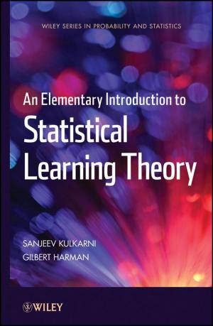 Cover of the book An Elementary Introduction to Statistical Learning Theory by Joseph E. Raine, Malcolm D. C. Donaldson, Guy Van-Vliet, John W. Gregory