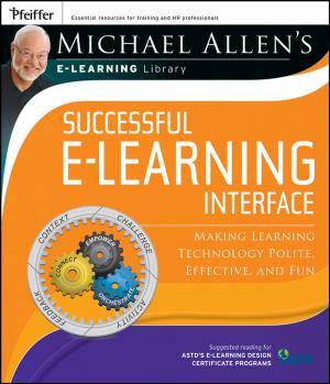 Book cover of Michael Allen's Online Learning Library: Successful e-Learning Interface