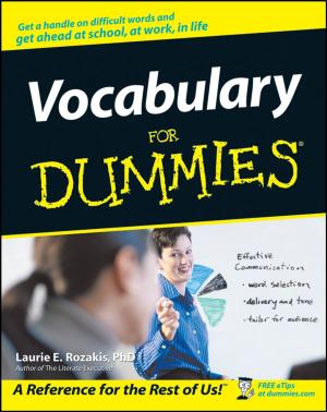 Cover of the book Vocabulary For Dummies by Lori D. Patton, Kristen A. Renn, Stephen John Quaye, Deanna S. Forney, Florence M. Guido