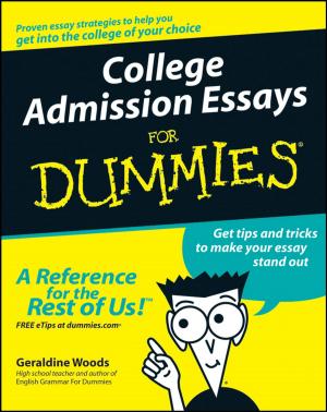 Cover of the book College Admission Essays For Dummies by Mike Bonem