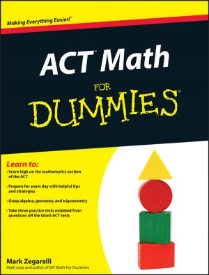 Cover of the book ACT Math For Dummies by Nikolas Provatas, Ken Elder