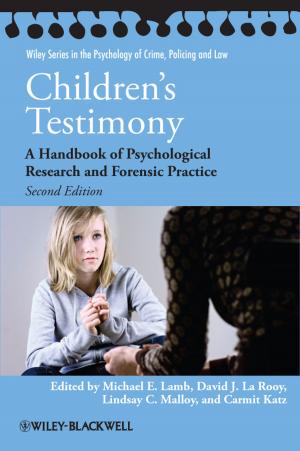 Cover of the book Children's Testimony by Wilhelm W. Kecs, Antonela Toma, Petre Teodorescu