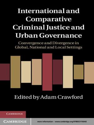Cover of the book International and Comparative Criminal Justice and Urban Governance by Stephen Sedley
