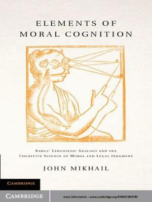 Cover of the book Elements of Moral Cognition by Kenneth E. Train