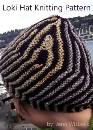 Cover of Loki Short Row Hat Knitting Pattern