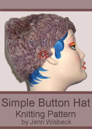 Cover of Simple Button Hat Knitting Pattern