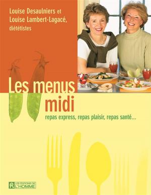 Cover of the book Les menus midi by Suzanne Vallières