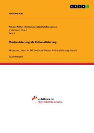 Cover of the book Modernisierung als Rationalisierung by Sebastian Sohn