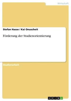Cover of the book Förderung der Studienorientierung by Marco Tieman