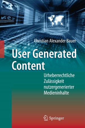 Cover of the book User Generated Content by Stephanie Borgert