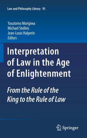 Cover of the book Interpretation of Law in the Age of Enlightenment by Anne Edwards