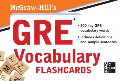 Cover of the book McGraw-Hill's GRE Vocabulary Flashcards by Steven W. Dulan, McGraw-Hill Education