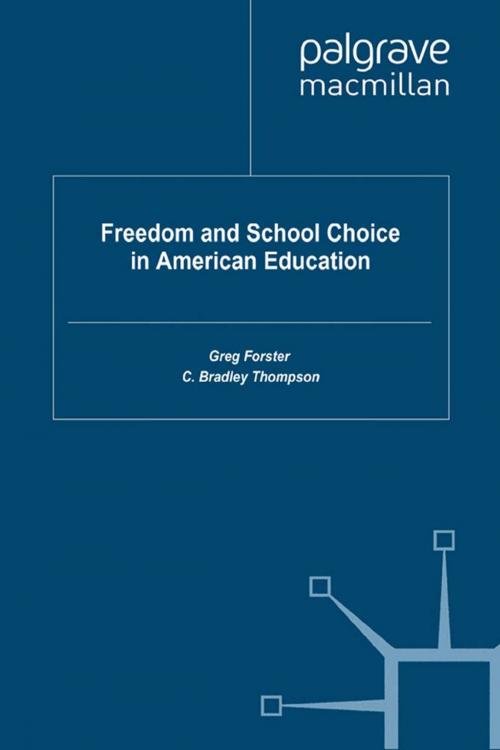 Cover of the book Freedom and School Choice in American Education by , Palgrave Macmillan US