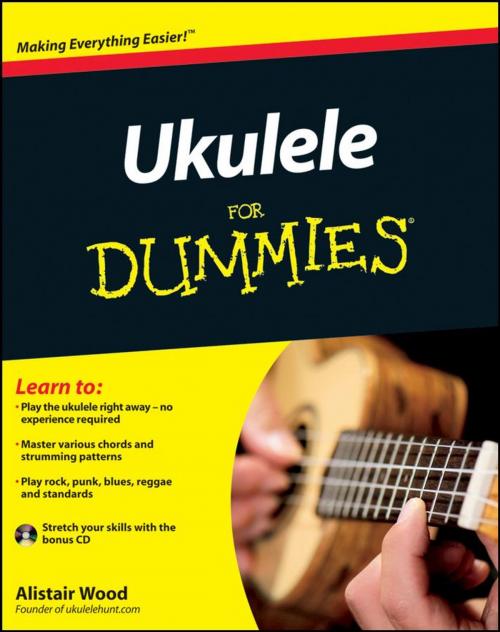 Cover of the book Ukulele For Dummies by Alistair Wood, Wiley
