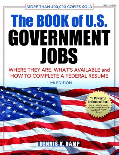 Cover of the book The Book of U.S. Government Jobs by Dennis V. Damp, Bookhaven Press